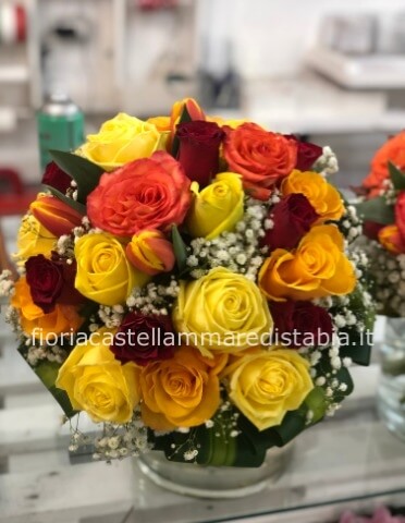 giallo, arancio e rosso