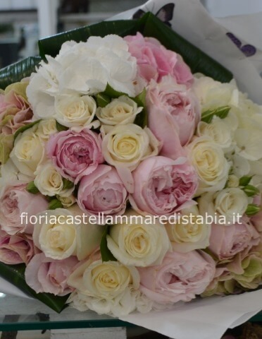 Bouquet rosa e bianco