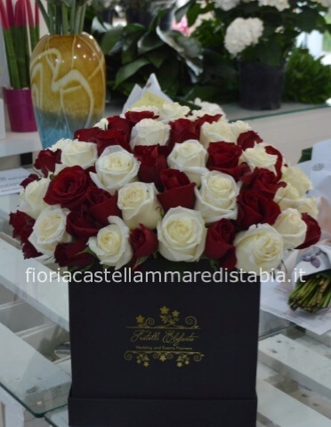 flower box rosso e bianca