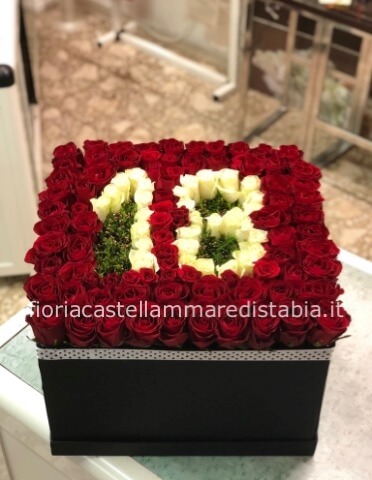 Flowers box con numero