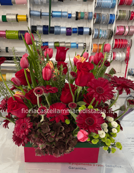 Box di fiori stilizzata