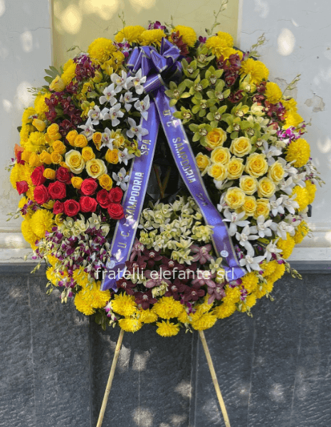 Corona funebre extra per defunto