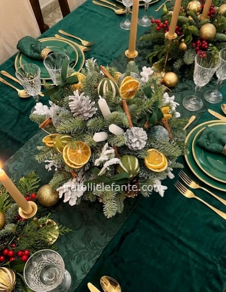 Centrotavola Natalizio Verde gucci