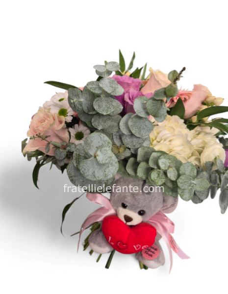 Bouquet mix + Peluche