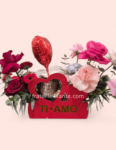 Bags San valentino fiori candela e palloncino